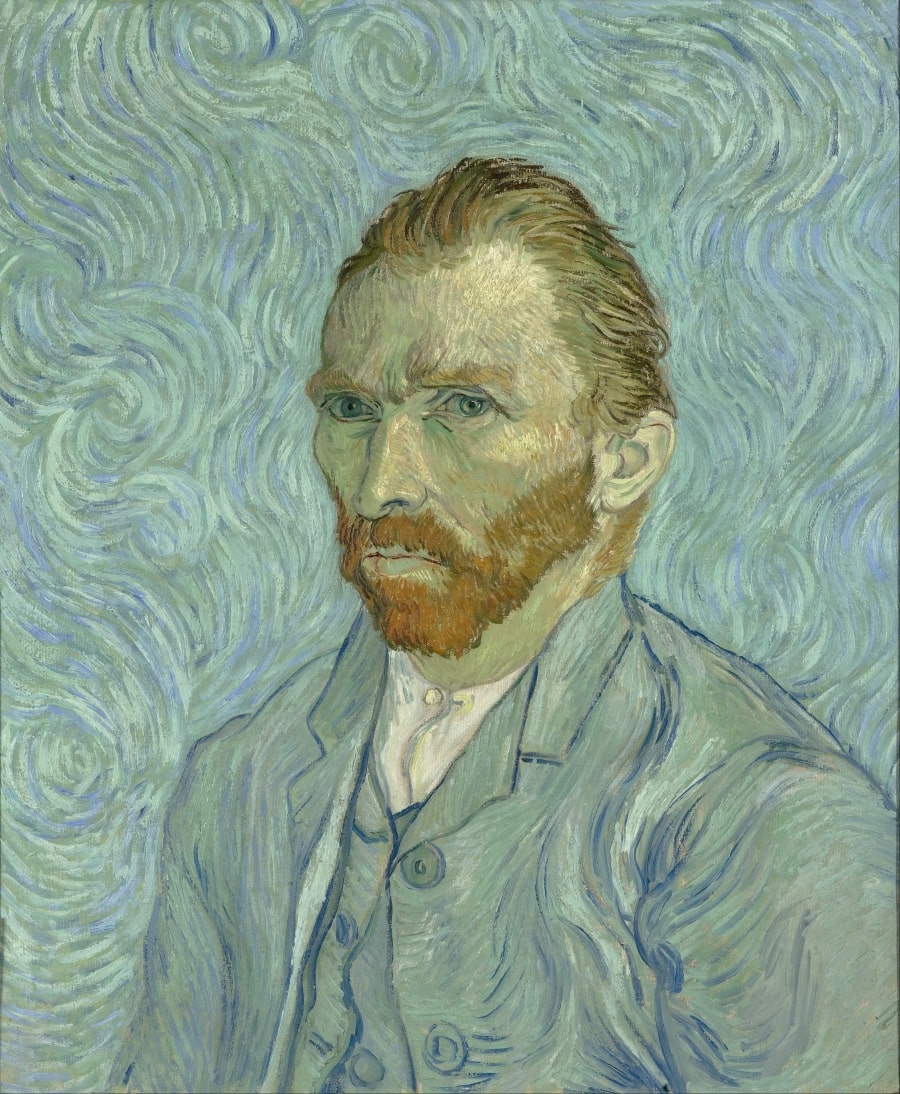 Self-Portrait, Vincent van Gogh, c. 1889. Musée d'Orsay