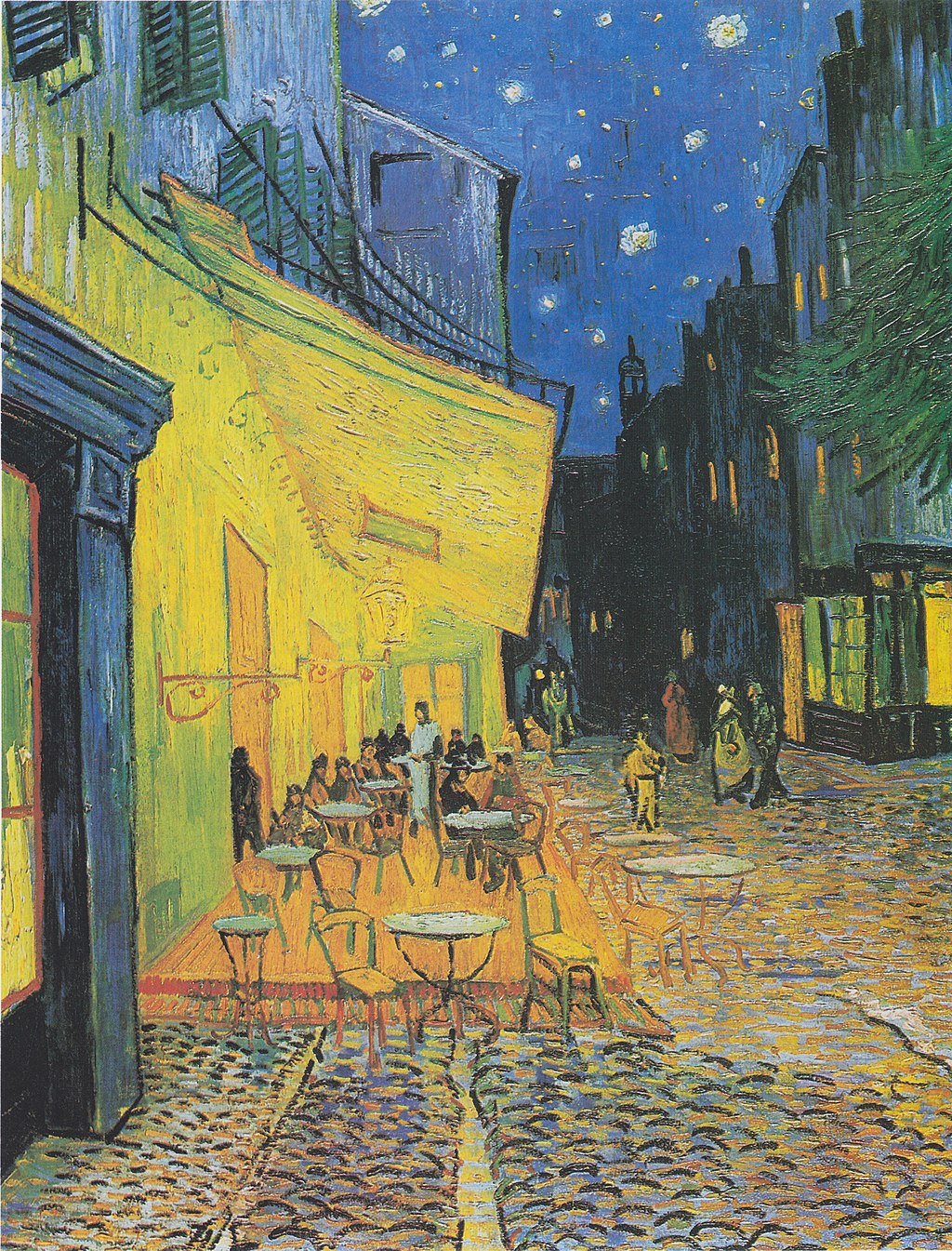 Café Terrace at Night, Vincent van Gogh, c. 1888. Kröller-Müller Museum