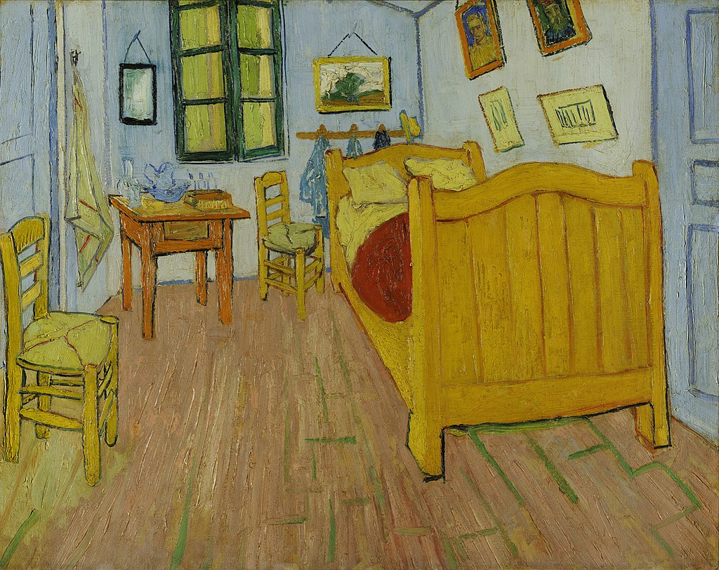 Vincent’s Bedroom in Arles, Vincent van Gogh, c. 1889.Van Gogh Museum, Amsterdam (Vincent van Gogh Foundation)