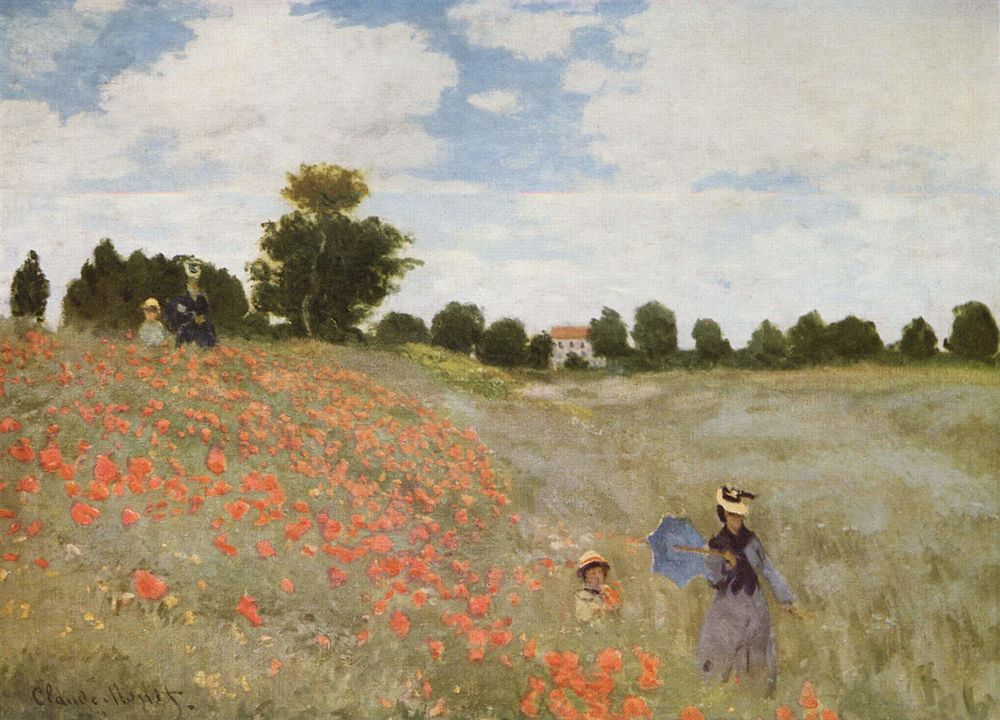 Coquelicots, La promenade by Monet. Image 1