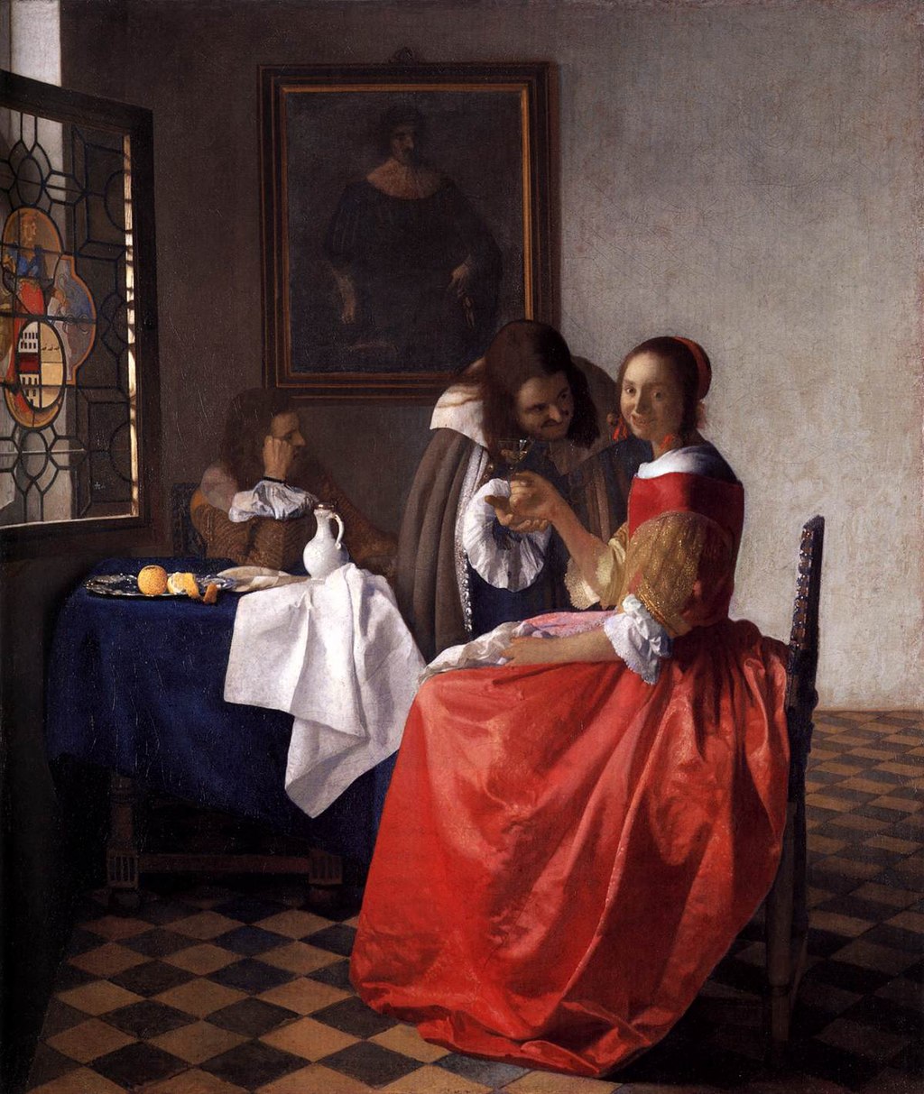 Woman and two Men Vermeer