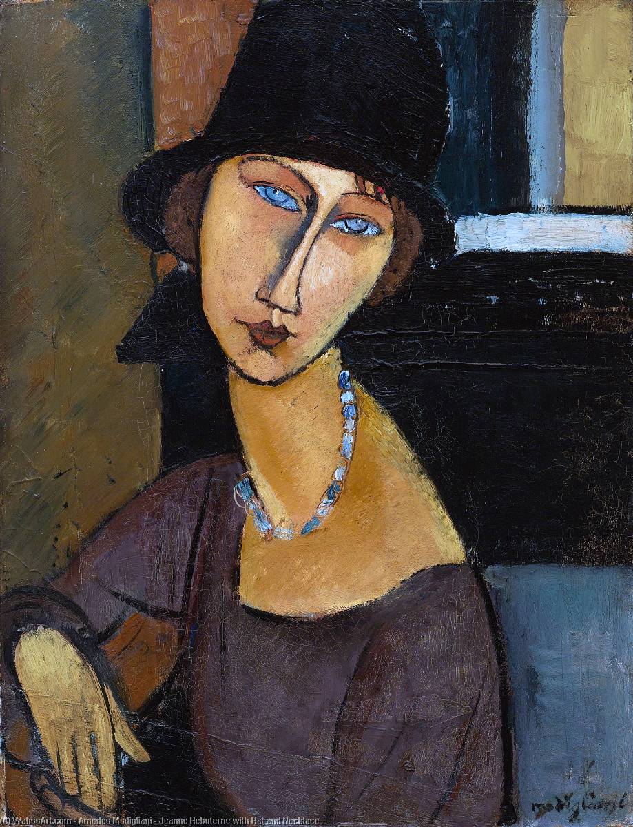 Jeanne Hébuterne with Hat and Necklace, Amedeo Modigliani, 1917