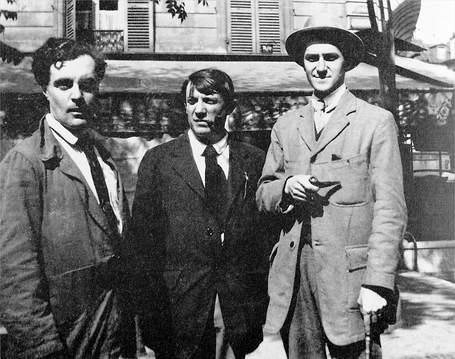 Amedeo Modigliani, Pablo Picasso and André Salmon, 1916