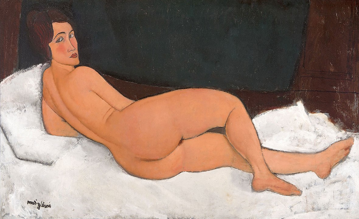 Nu couché (sur le côté gauche),  Amedeo Modigliani, 1917. Christie's