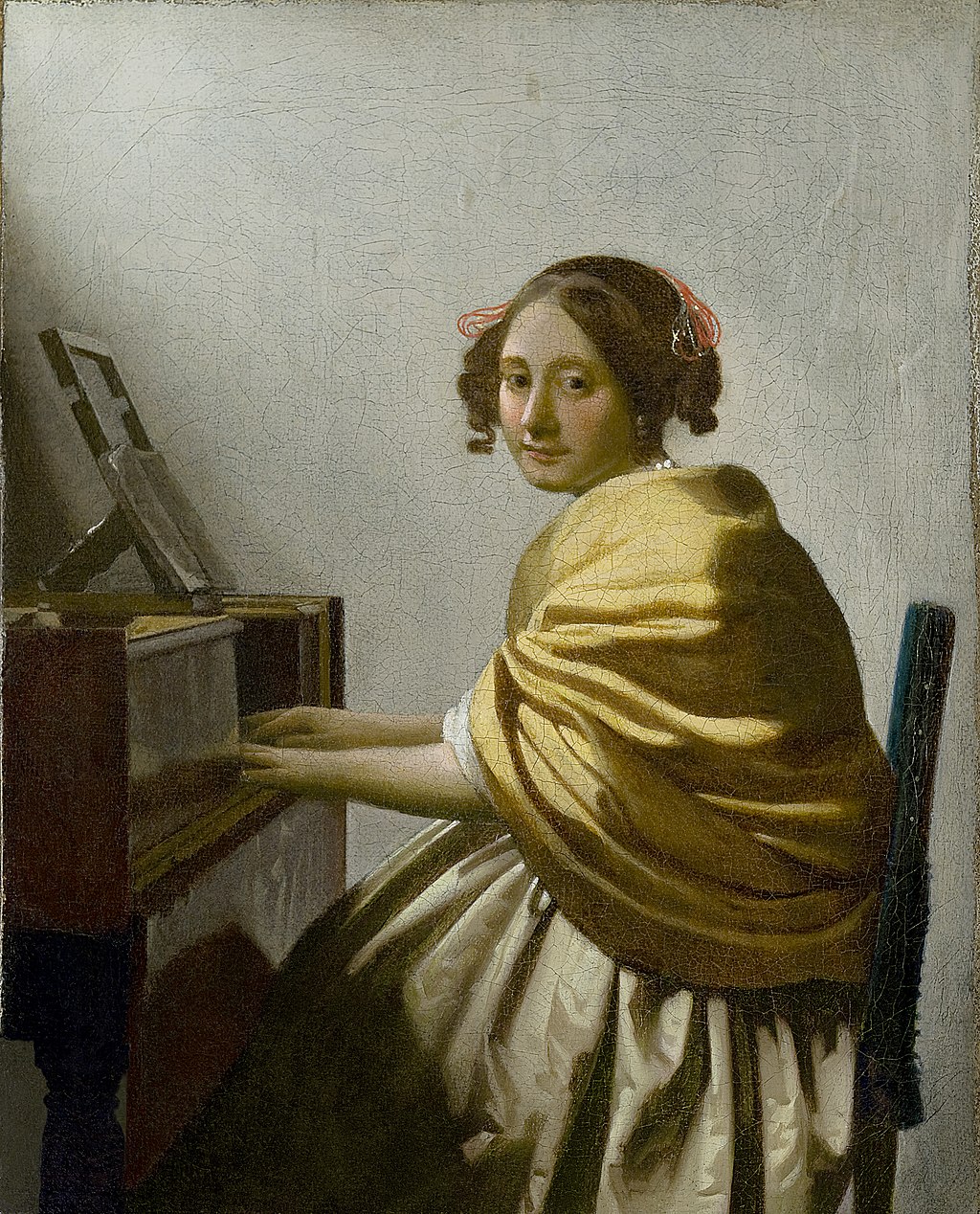 Young Woman Seated at a Virginal, Johannes Vermeer