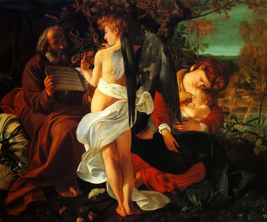 Rest on the Flight into Egypt by Caravaggio