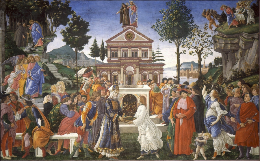 Temptations of Chris, Sandro Botticelli, 1481-1482