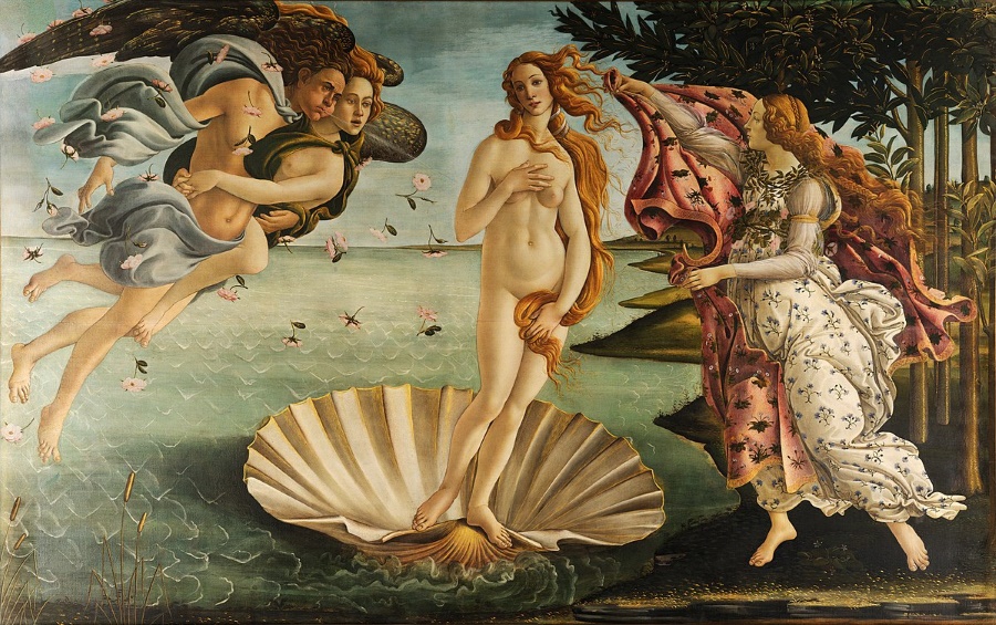 Birth of Venus, Sandro Botticelli, 1484