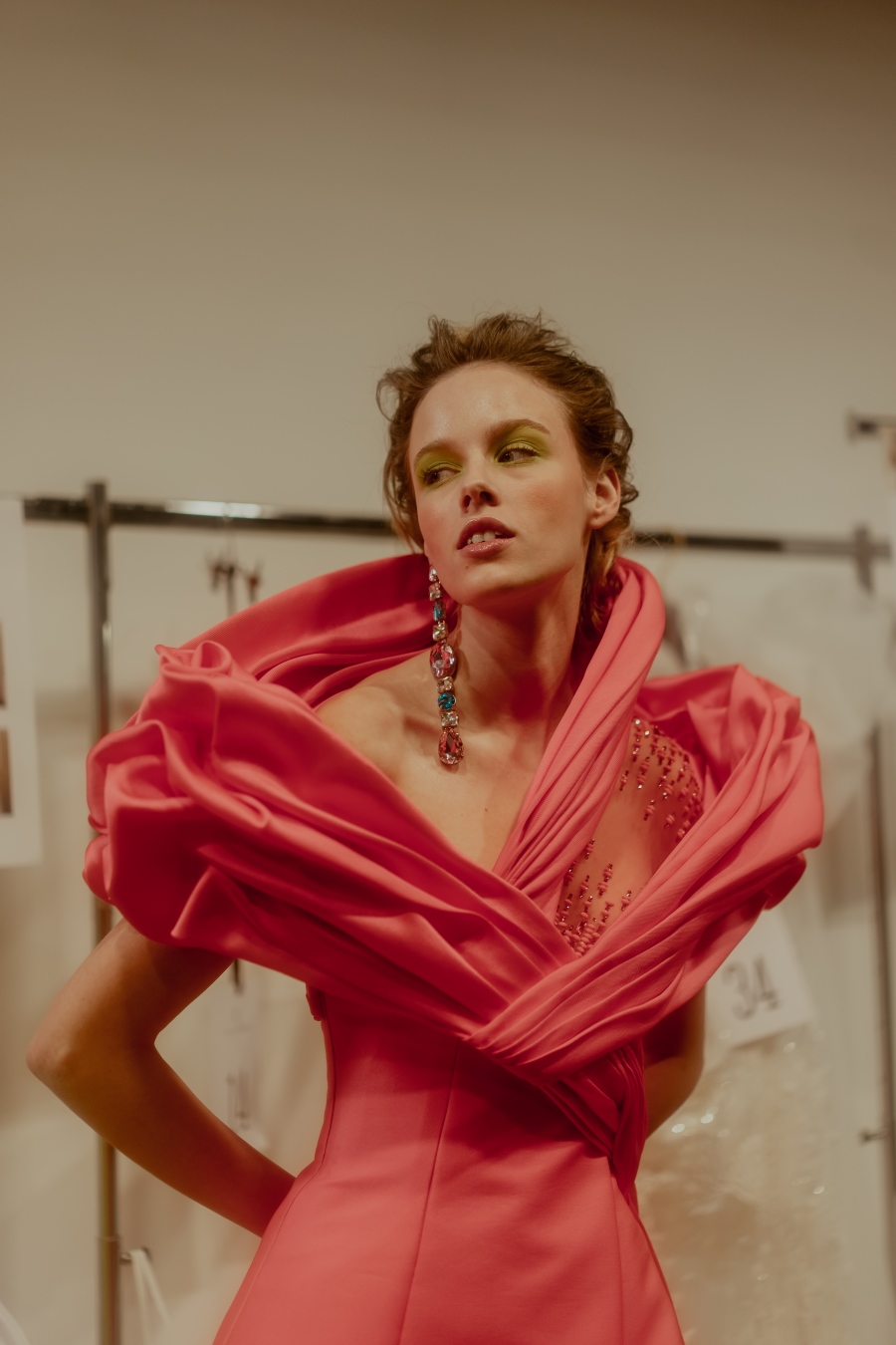 Backstage Georges Chakra collection. Image 5