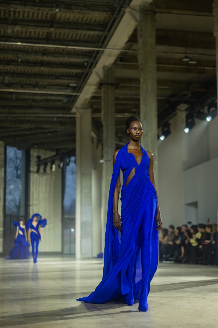 Gupta's blue outfits during Haute Couture . Image 4