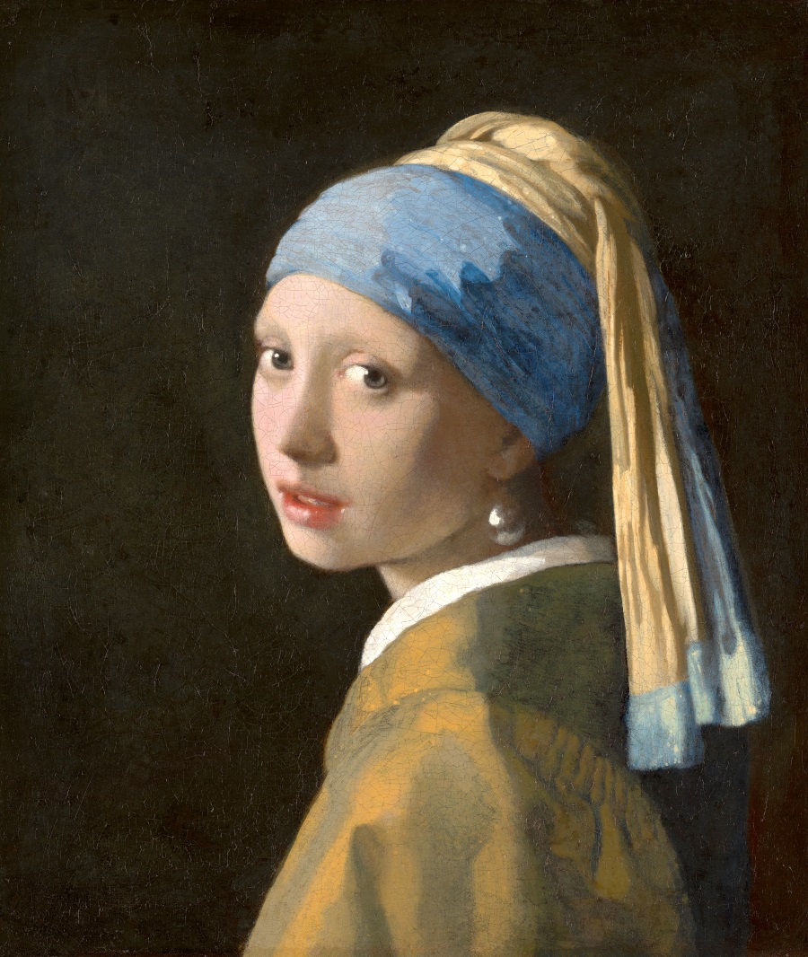Girl with a Pearl Earring, Johannes Vermeer, с. 1664–1667, oil on canvas. Mauritshuis, The Hague. Bequest of Arnoldus Andries des Tombe, The Hague