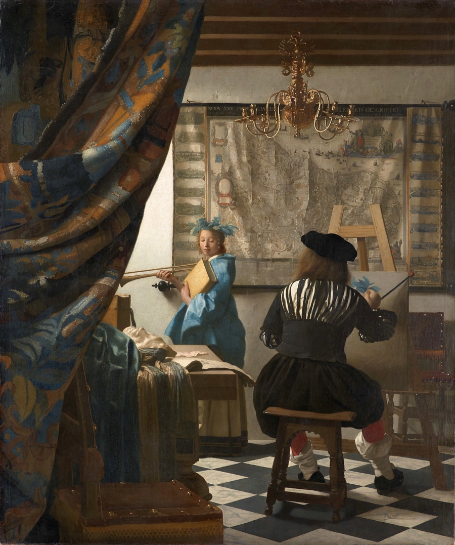 The Allegory of Painting, Johannes Vermeer, c. 1666. - Wikimedia Commons