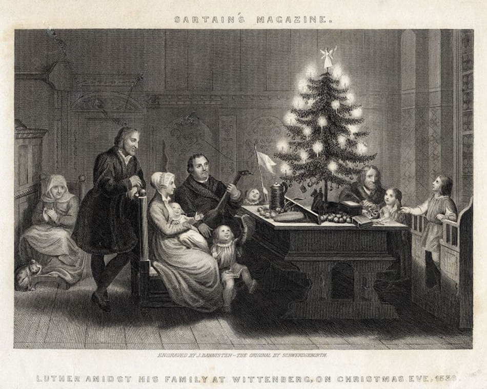 Martin Luther’s Christmas Tree - J. Bannister, Public domain, via Wikimedia Commons - Lile KOBALIANI