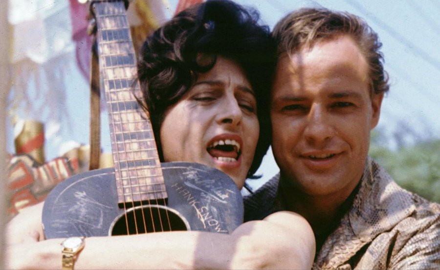 Marlon Brando and Anna Magnani in Pelle di serpente (1960)