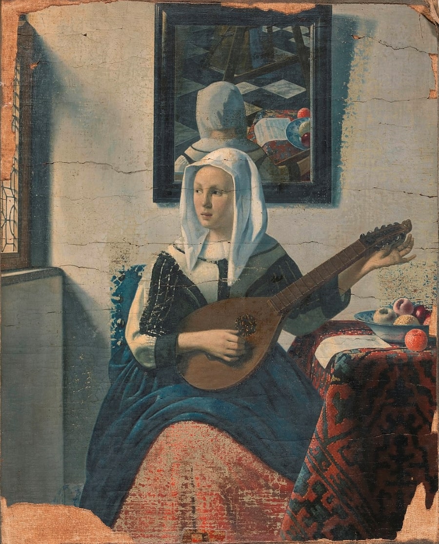 Woman Playing the Cittern by Han van Meegeren