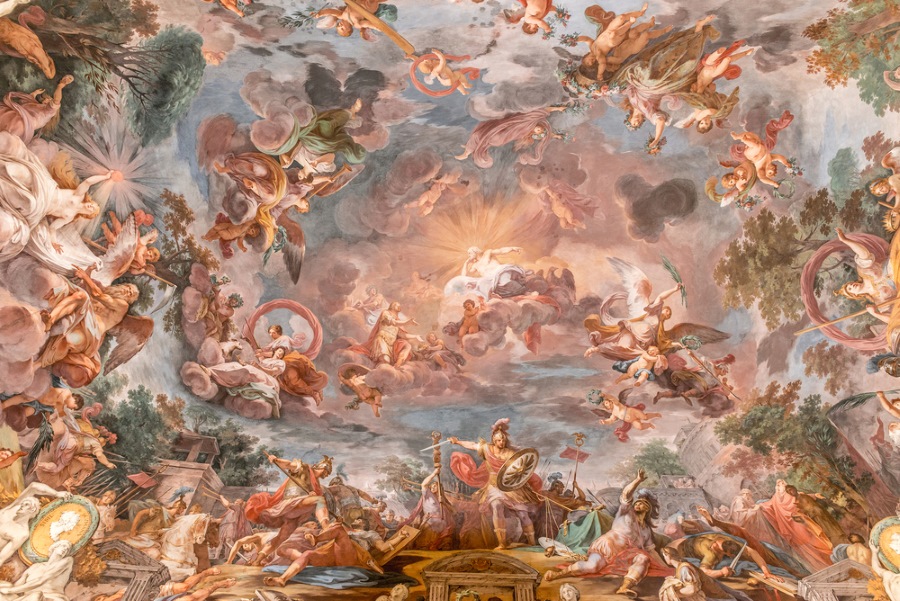 Mariano Rossi’s trompe l'oeil ceiling fresco