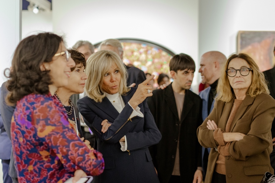 Brigitte Macron at Art Basel + Paris. Image 3
