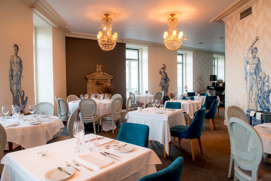 The dining room at Tagide restaurant in Lisbon