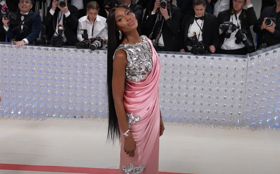 Model Naomi Campbell at Met Gala. Image 1