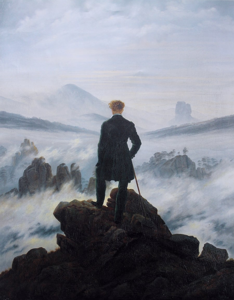 Wanderer above the Sea of Fog, Caspar David Friedrich, c. 1817