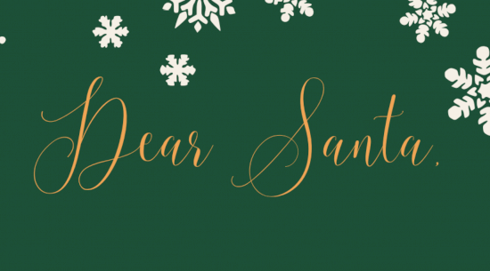 A special letter for Santa