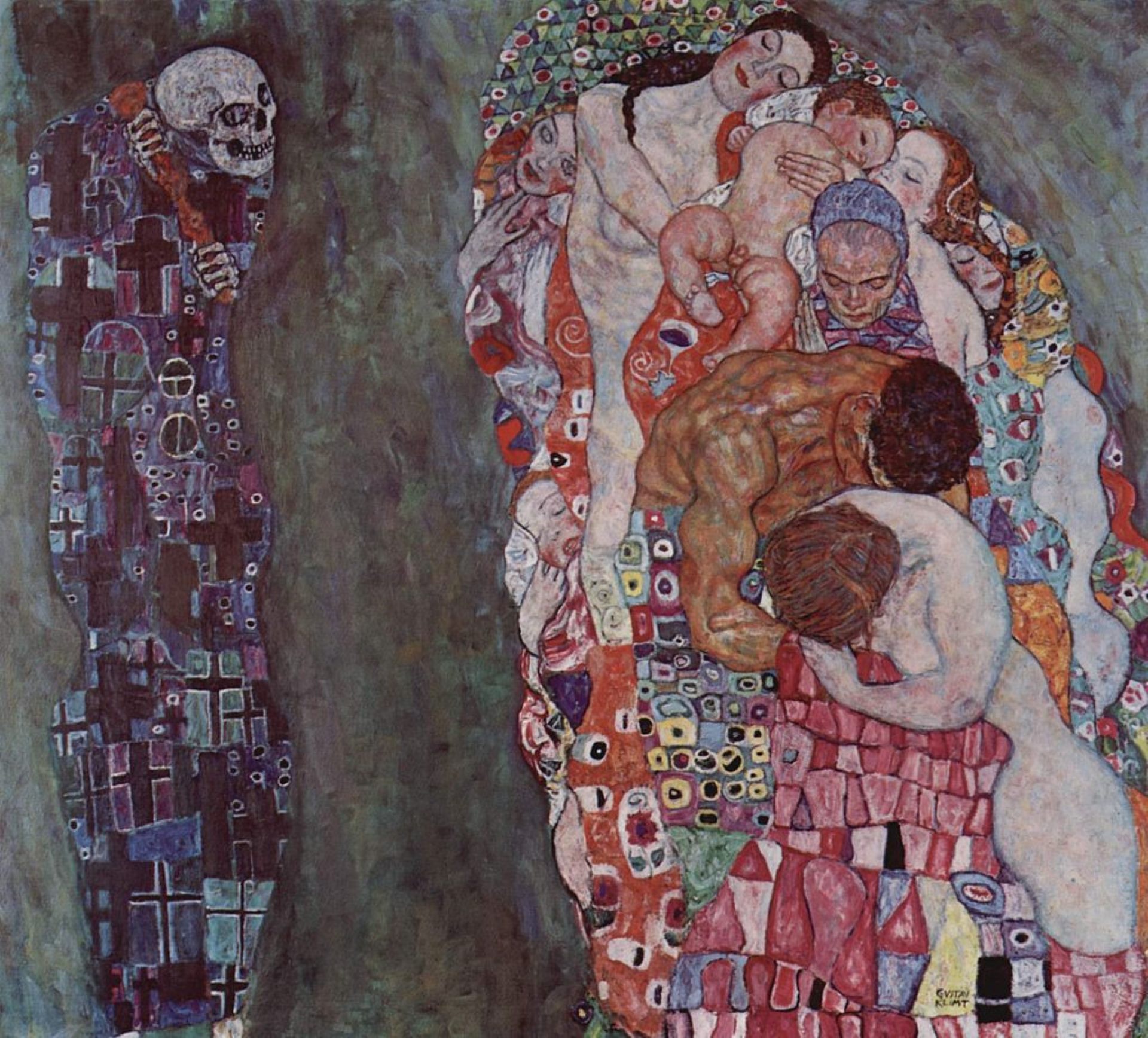 Gustav Klimt ‘Death and Life’, between 1908 and 1915